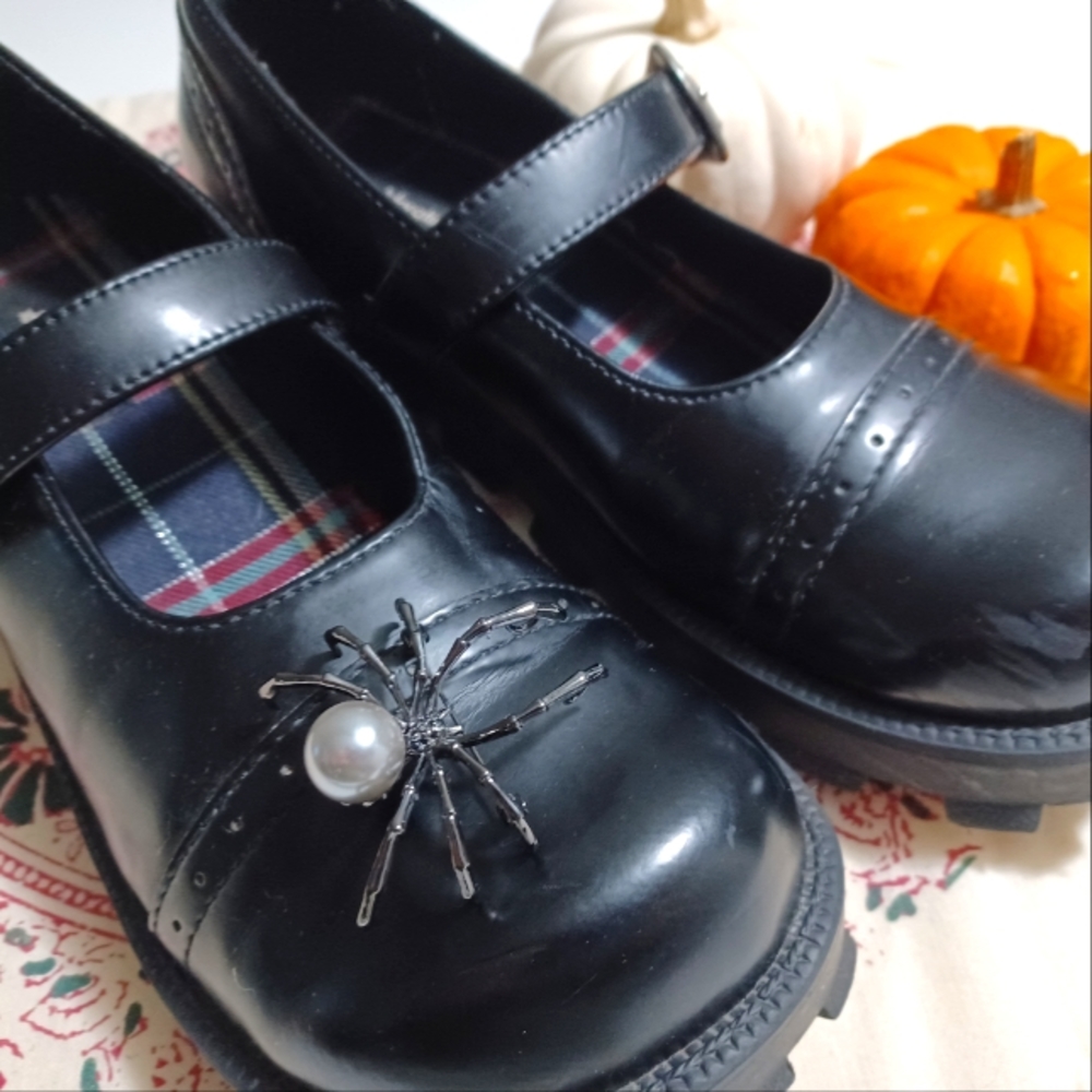 Gothic Schoolgirl Halloween Witch Shoes